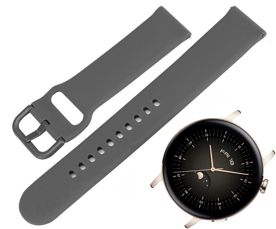 Ремешок Matte Style для Huawei Watch GT3 42 мм Grey (26271-33) - фото 2 Ремешок Matte Style для Huawei Watch GT3 42 мм Grey (26271-33) - фото 2