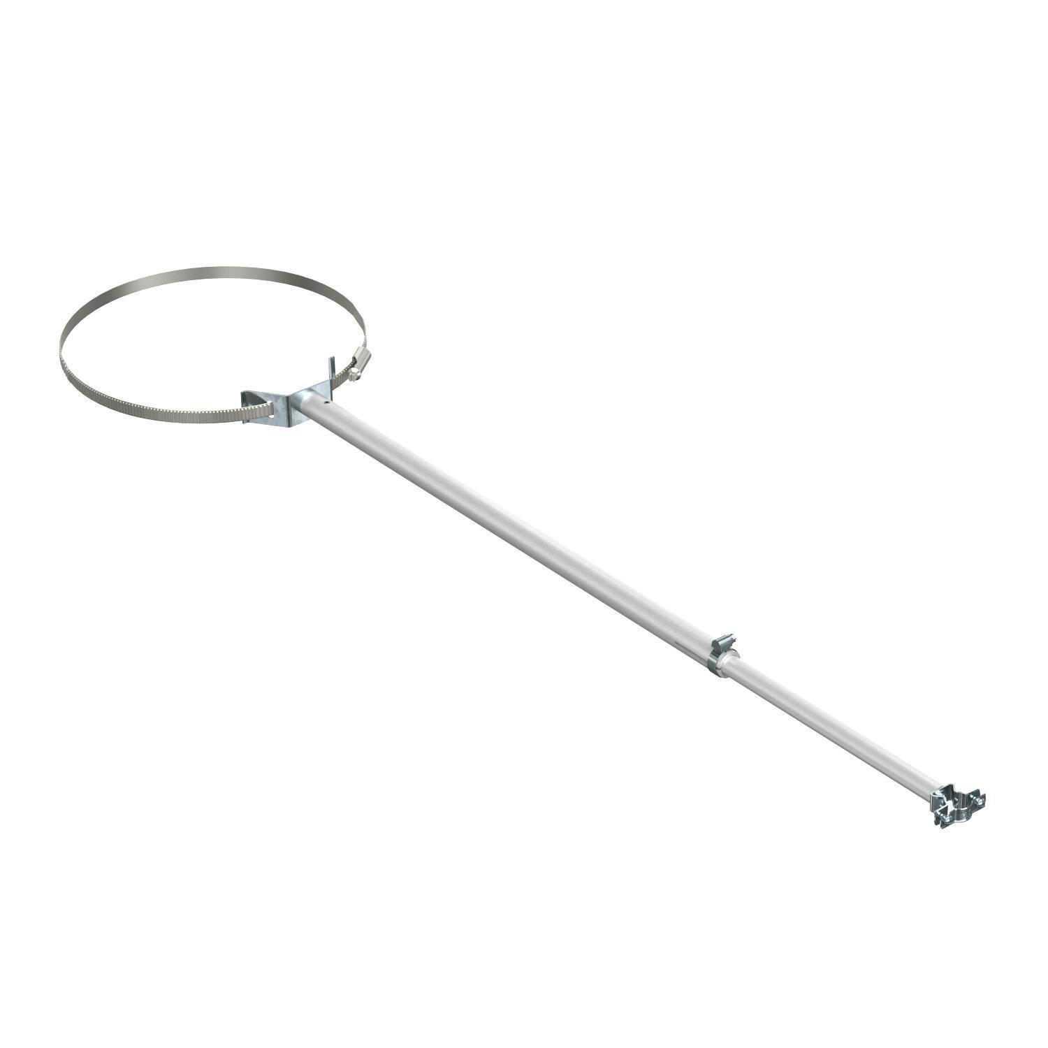 Тримач ізоляційний OBO bettermann 96x30x2 мм 550-1000 мм кріплення до труб склопластик (5408849)