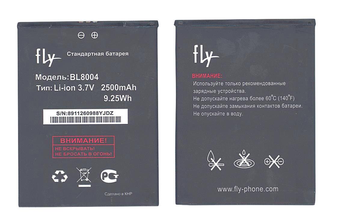 Аккумулятор для смартфона Fly BL8004 IQ4503 Era Life 6 3,7V 2500 mAh 9,25 Wh Black