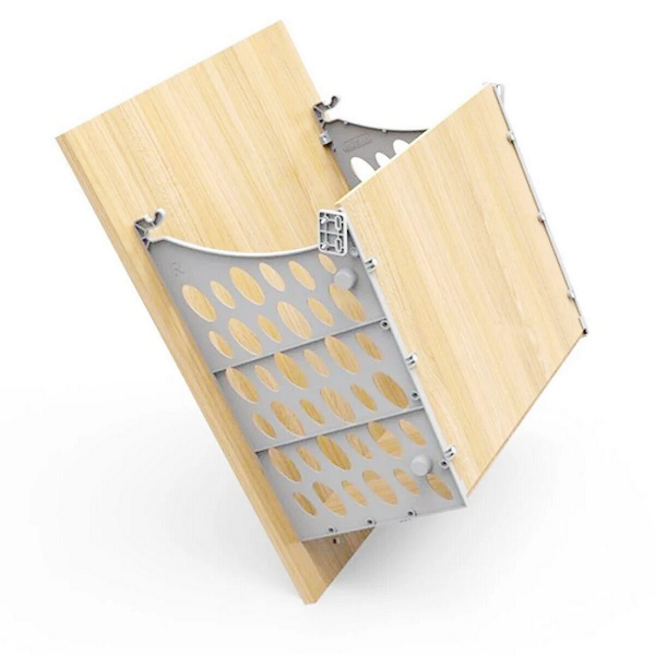 Корзина для белья Mesan пластиковые боковины Белый