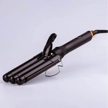 Плойка 3 хвилі Sokany керамічна Чорний (SK-669) - фото 3 Плойка 3 хвилі Sokany керамічна Чорний (SK-669) - фото 3