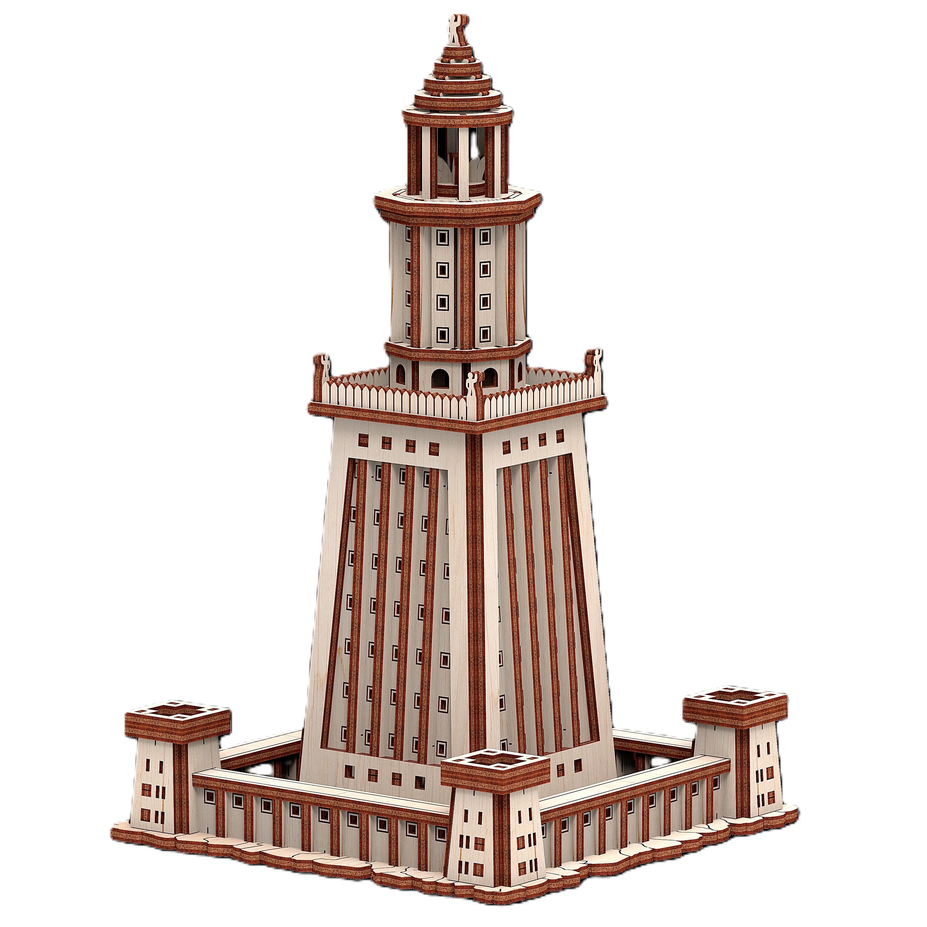 Конструктор деревянный Mr.Playwood Александрийский Маяк (10409)