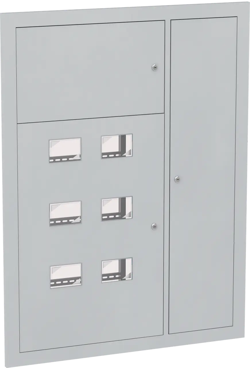 Корпус металлический УЭК ЩЕ-6-1270 36 под 6 однофазных счетчиков IP31 встроенный УХЛ3 (MKM42-06-1270-31) Корпус металлический УЭК ЩЕ-6-1270 36 под 6 однофазных счетчиков IP31 встроенный УХЛ3 (MKM42-06-1270-31)