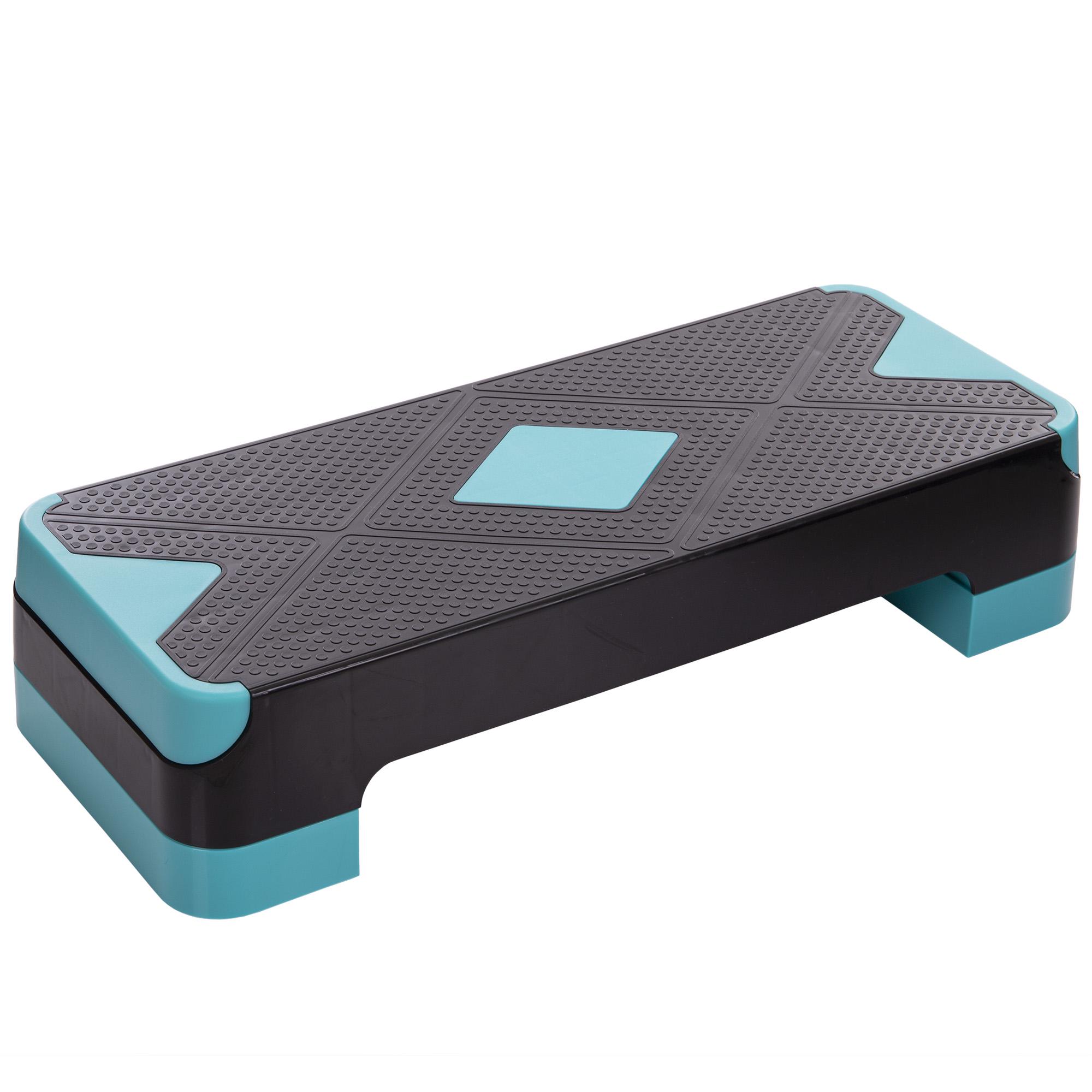Степ-платформа Zelart SP-Sport FI-1573 68x27x10-15 см Черный/Бирюзовый (DR004813)