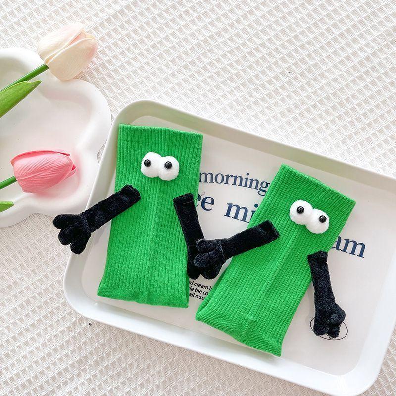 Шкарпетки з очима та на магнітах р. 35-41 Салатовий (2504) - фото 2 Шкарпетки з очима та на магнітах р. 35-41 Салатовий (2504) - фото 2