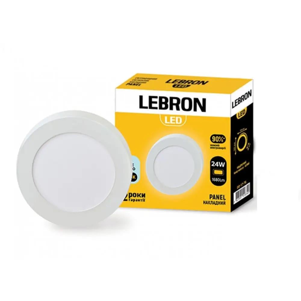 LED-светильник врезной Lebron L-PRS-2465 накладной с блоком питания 6500K 24W (28689299)