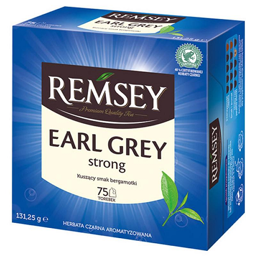 Чай черный Remsey Earl Grey Strong с бергамотом 75 пакетиков (21124510)