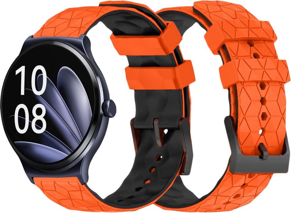 Ремешок силиконовый Lunor для Haylou Solar Lite LS05L Orange/Black (41704-47) Ремешок силиконовый Lunor для Haylou Solar Lite LS05L Orange/Black (41704-47)