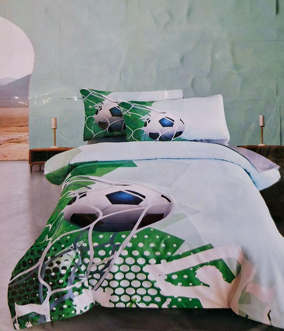Комплект постільної білизни Colorful Home Футбол з фланелі підлітковий (1117)