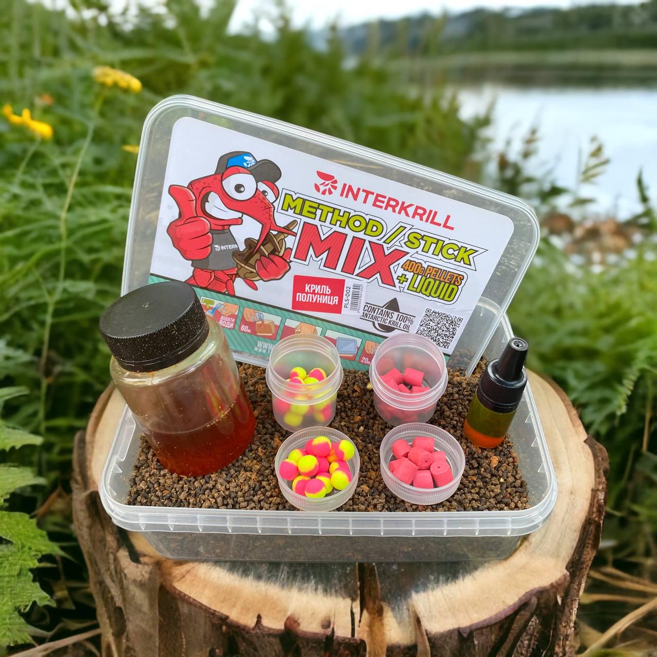 Комплект підкормки INTERKRILL Method/Stick MIX Кріль-полуниця 5в1 (434) - фото 2 Комплект підкормки INTERKRILL Method/Stick MIX Кріль-полуниця 5в1 (434) - фото 2