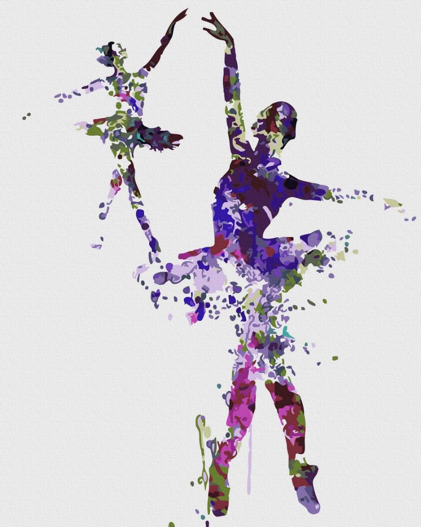 Картина по номерам Brushme Узоры балерин 40х50 см (GX22582) Картина по номерам Brushme Узоры балерин 40х50 см (GX22582)