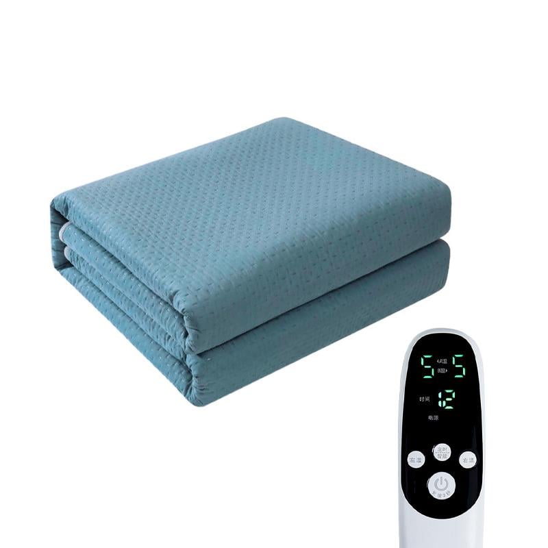 Электрическая простынь J-002 с двойным подогревом от сети 220 Вт 180х200 см Blue