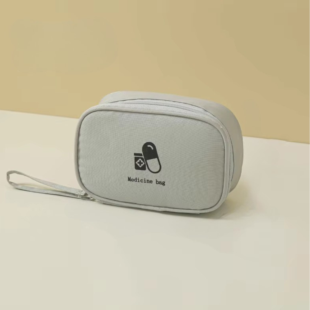 Сумочка для медикаментов дорожная компактная для лекарства Серый