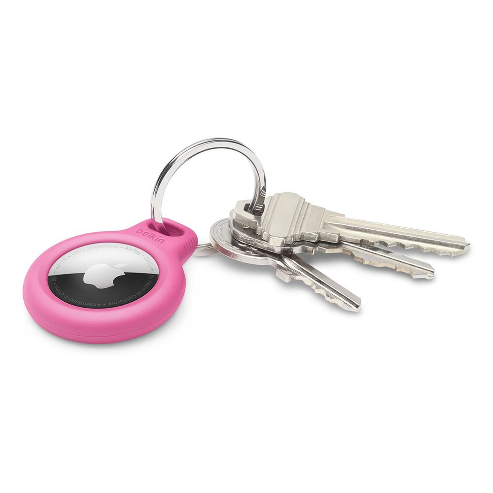 Тримач для смарт-трекера Belkin Secure Holder with Key Ring AirTag Рожевий (F8W973BTPNK) - фото 2
