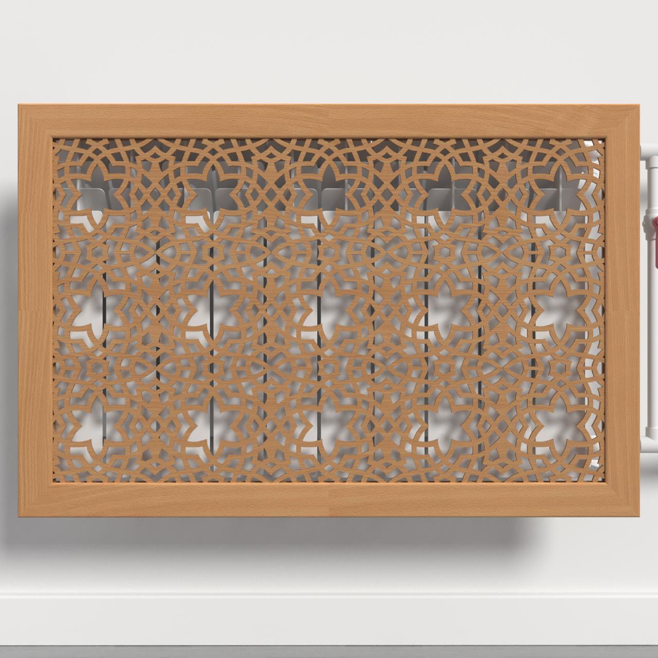 Решетка-экран на батарею SMARTWOOD 300 мм Бук Бавария (R20211105)