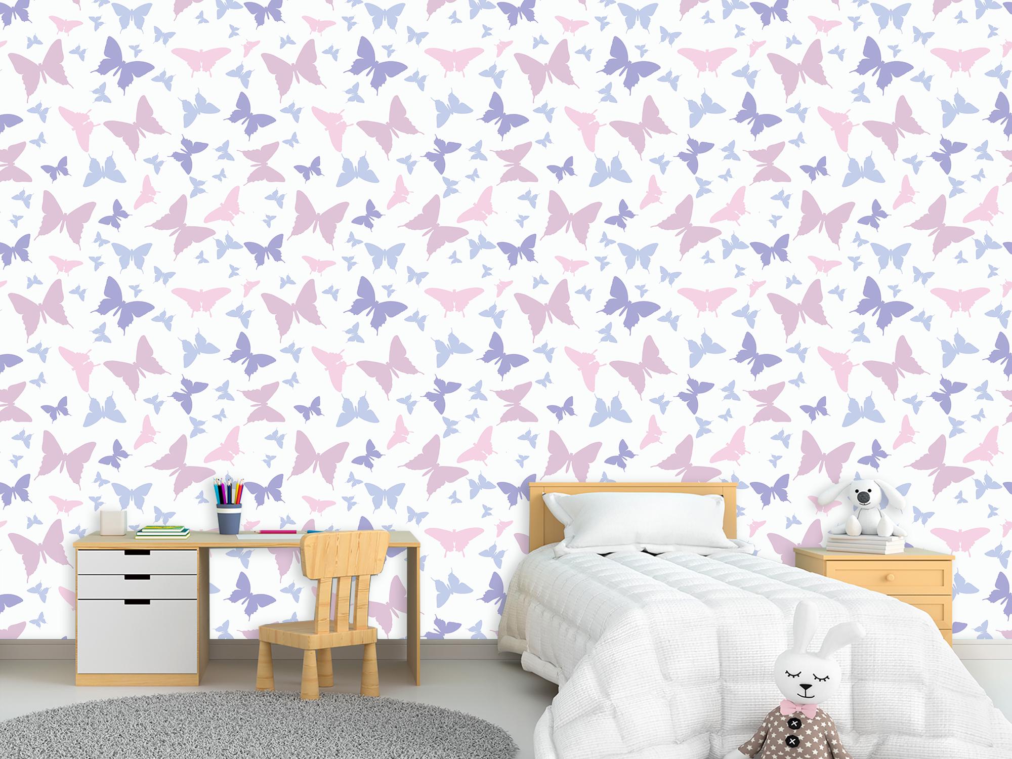 Фотошпалери флізелінові Upstream Різнокольорові силуети метеликів 180х120 см (S5KID-074/2) - фото 2 Фотошпалери флізелінові Upstream Різнокольорові силуети метеликів 180х120 см (S5KID-074/2) - фото 2