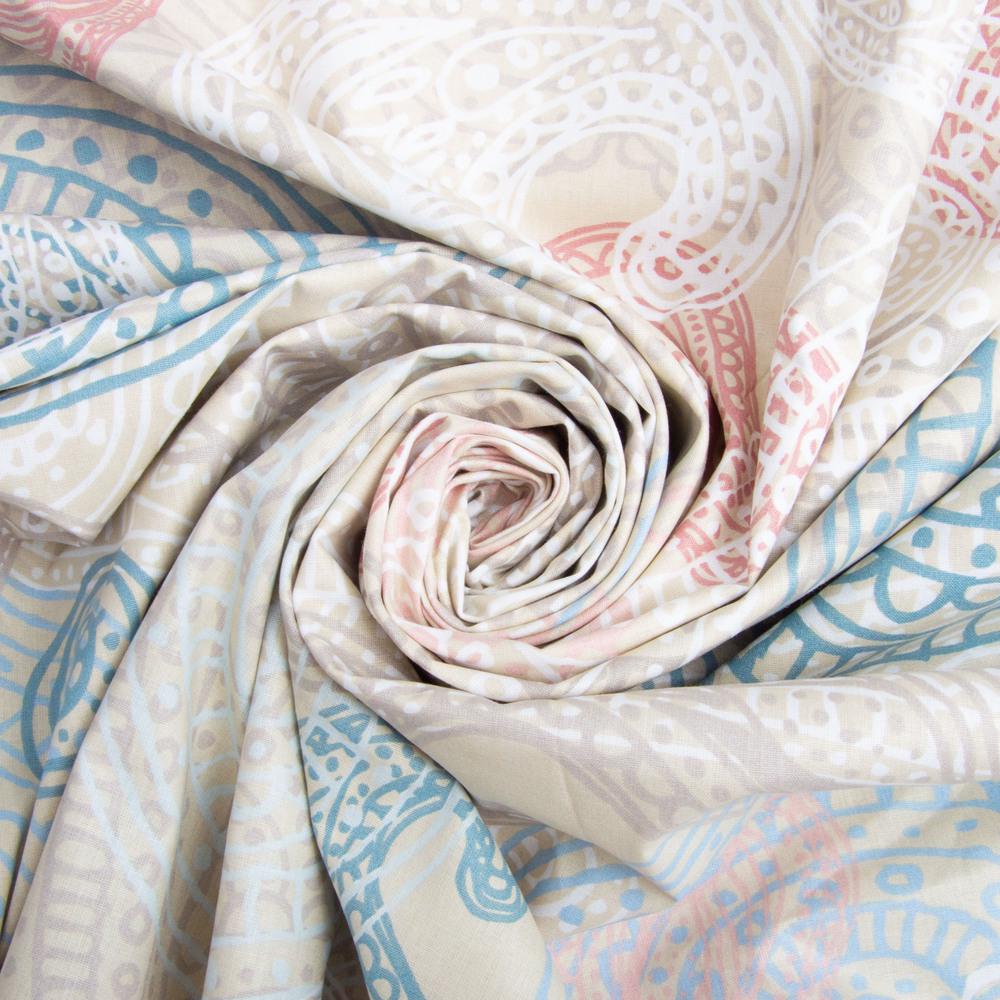 Ткань бязь ранфорс для постельного белья 8.26905/1 Калипсо 130 гр/м2 240 см (25940)