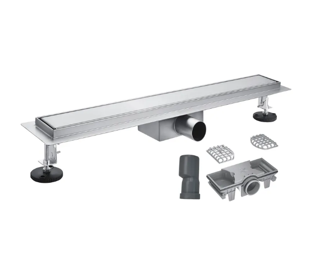 Трап для душу лінійний KOER FD30-70x600 нержавіюча сталь 600x70 мм з гідрозатвором під плитку (AC0699)