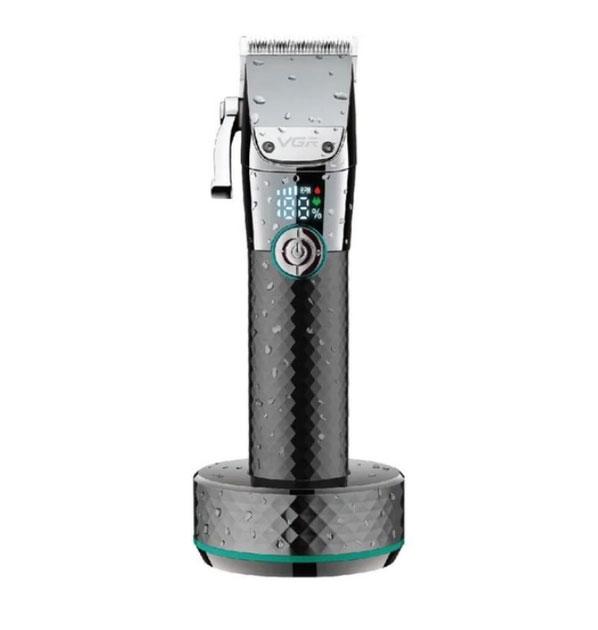 Машинка акумуляторна для стрижки VGR V-682 6 насадок Black (10524)