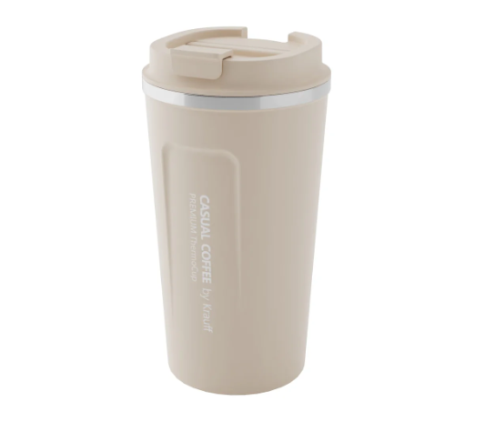 Термокружка Krauff из нержавеющей стали для кофе/чая 510 мл Бежевый (26-309-004)