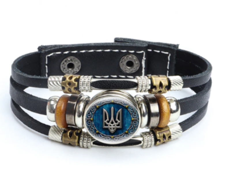 Браслет з Гербом України Тризуб Синій (20282774)