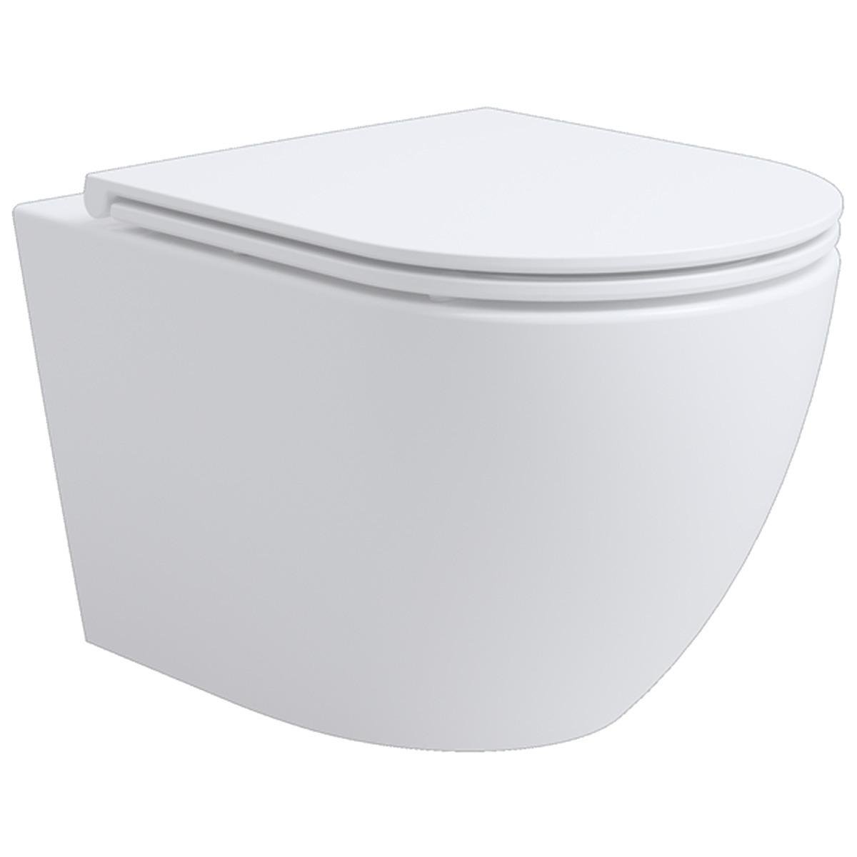 Унітаз підвісний безобідковий з кришкою Aero soft-close/Vortex Flush Білий глянцевий (3810830)