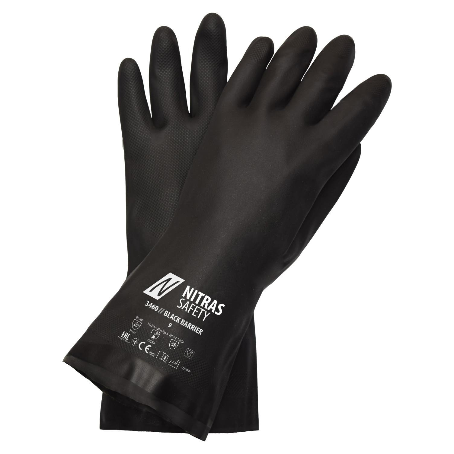 Перчатки NITRAS 3460 BLACK BARRIER р. 10 (28924303)