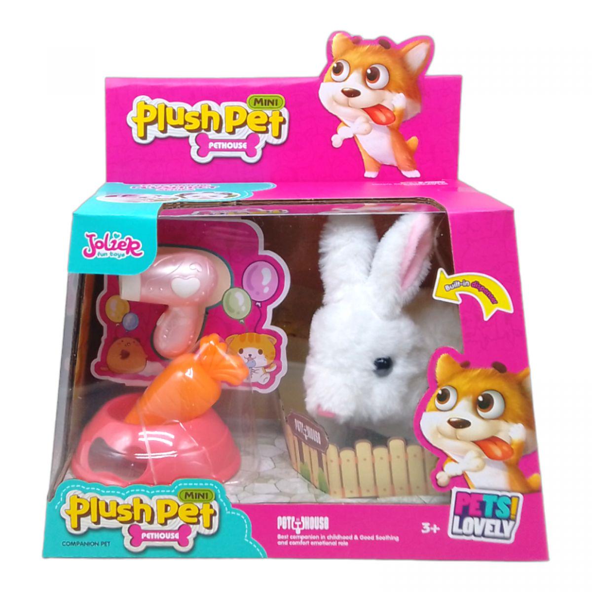 Игровой набор Plush pet с зайкой Бежевый (1-6-228138)