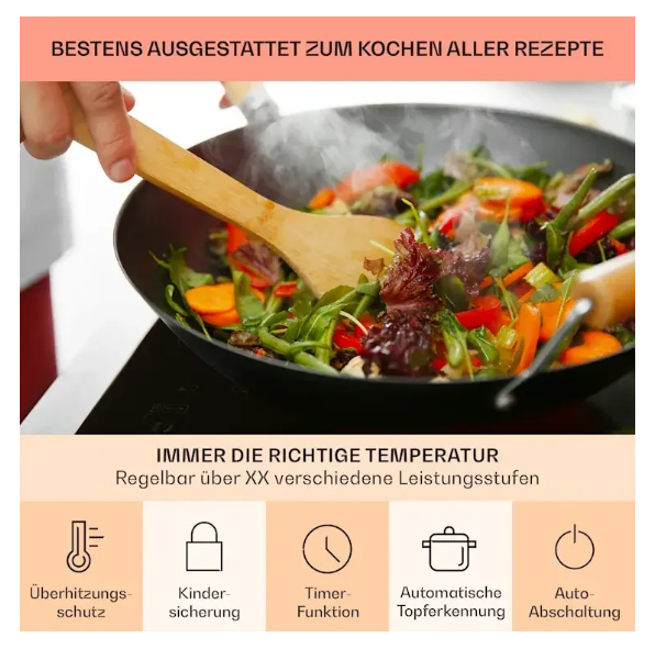 Варочная панель встроенная Klarstein Deejay Free Zone индукционная 3500 Вт (10031633) - фото 7 Варочная панель встроенная Klarstein Deejay Free Zone индукционная 3500 Вт (10031633) - фото 7