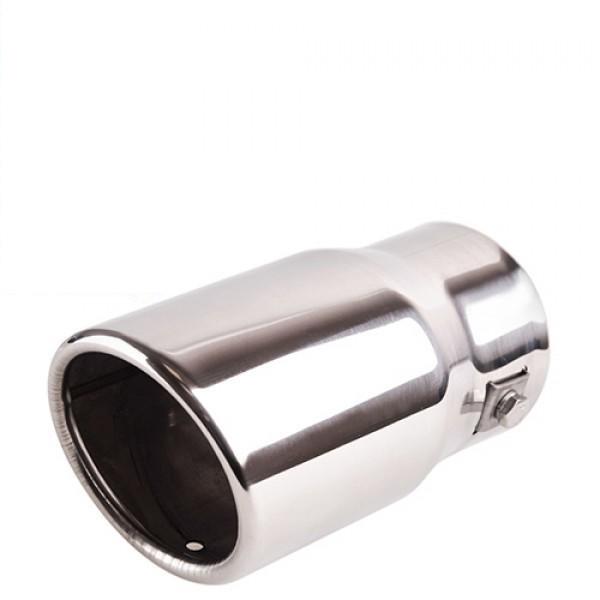 Насадка на глушитель Vitol НГ-0022 круглая d 64 мм 135 мм d 76,2 мм Хром