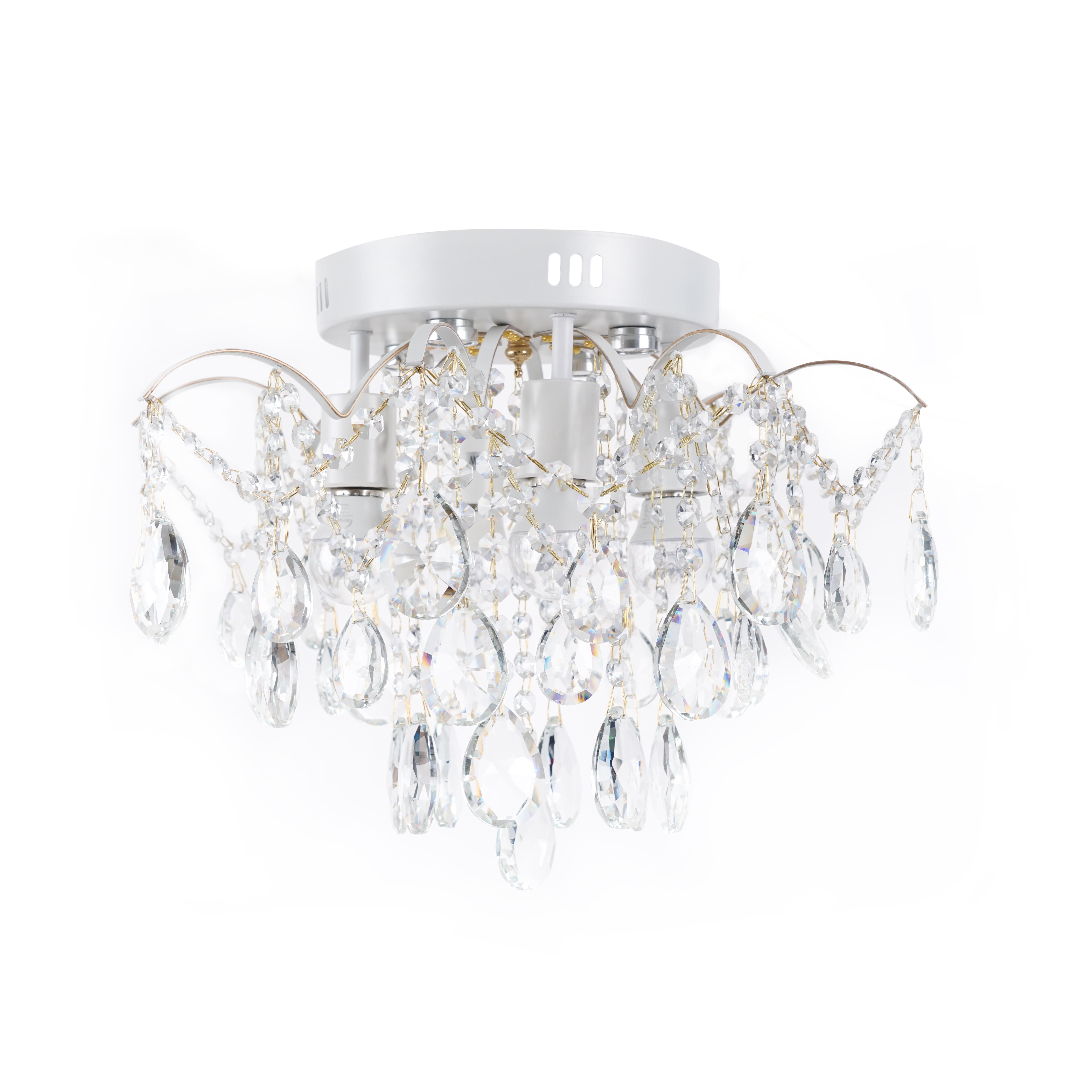 Люстра хрустальная Sirius XE4039/4-400 WH+GOLD PN-LED (000034540)