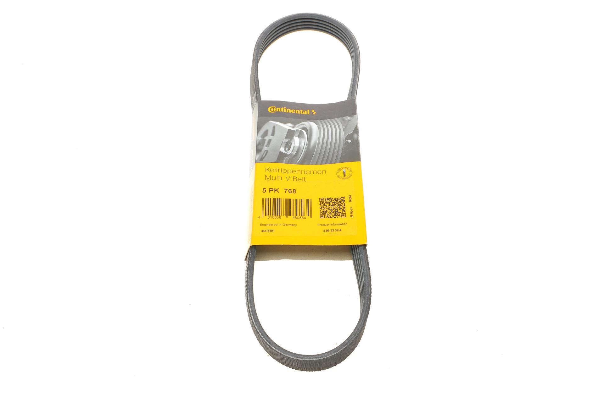 Ремінь генератора Continental Smart Fortwo 0.8CDI 04- (5PK768)