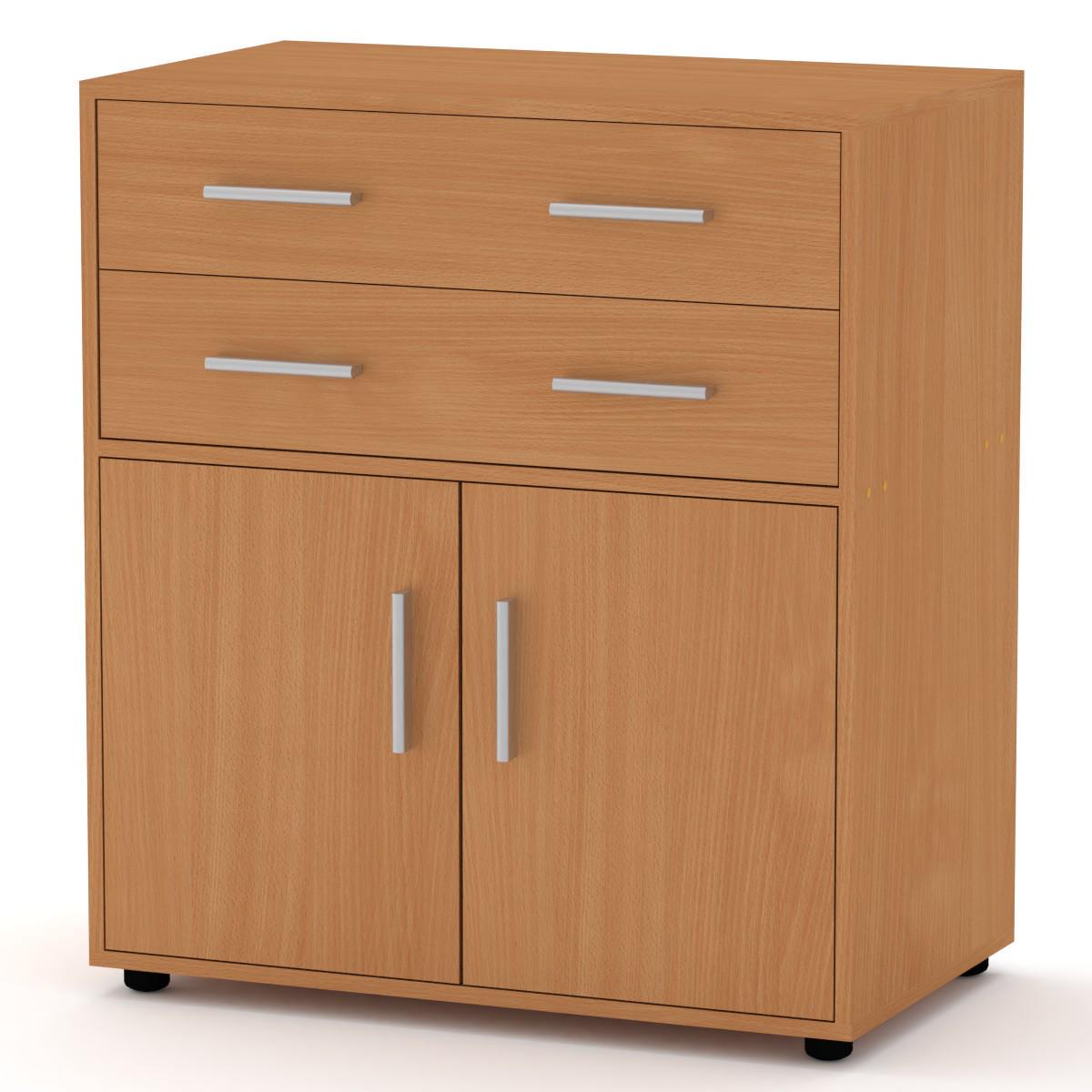 Комод для вещей МеблиКо 2-2 78х45х88 см Бук (k-1104-2)