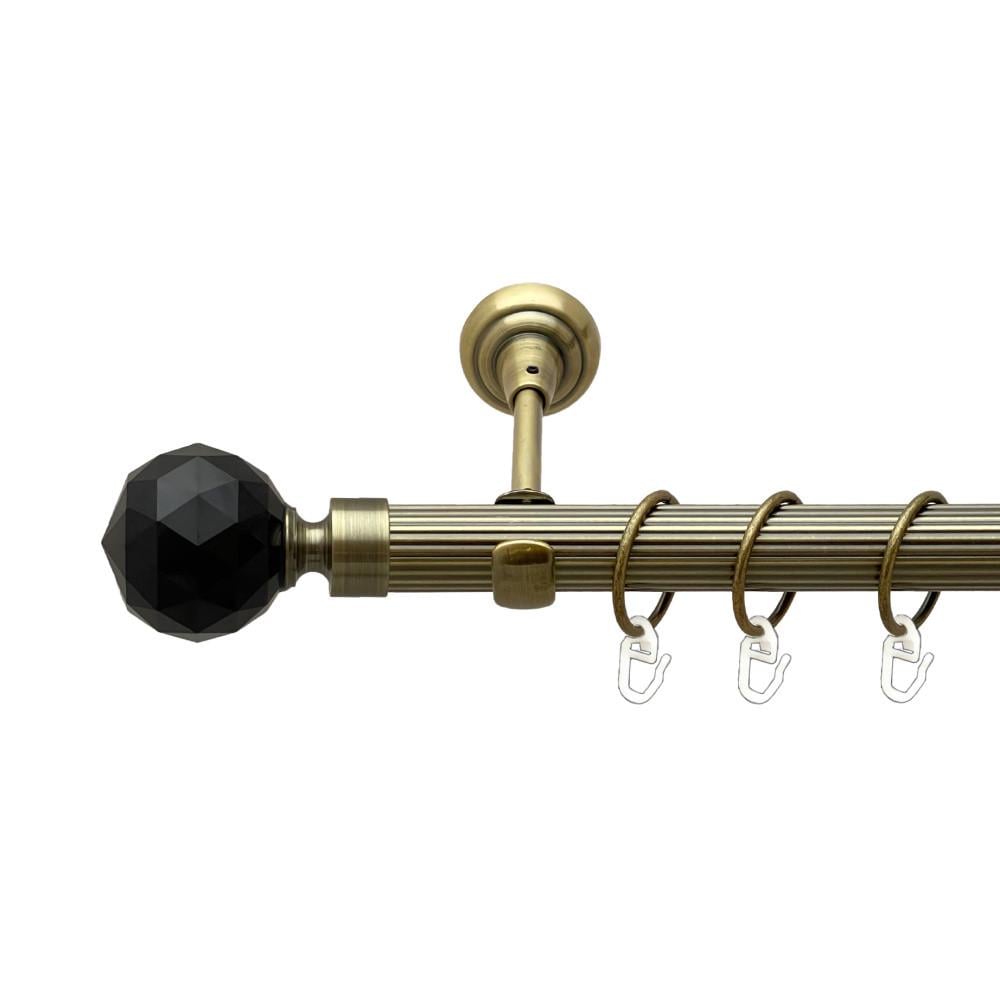 Карниз Orvit Люмієра однорядний рифлений 25 мм 300 см Антик (00-00024399)