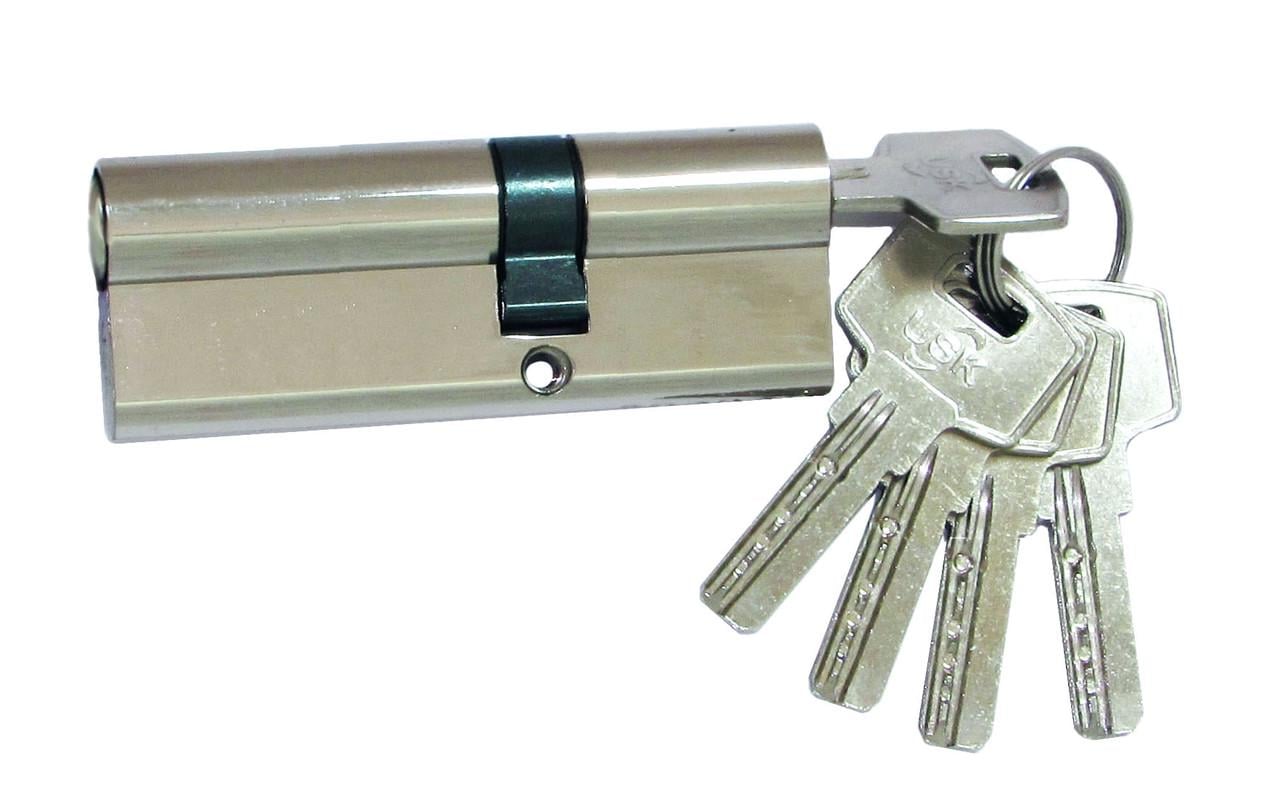 Цилиндровый механизм USK ZCi-85 53x32 ключ/ключ Никель
