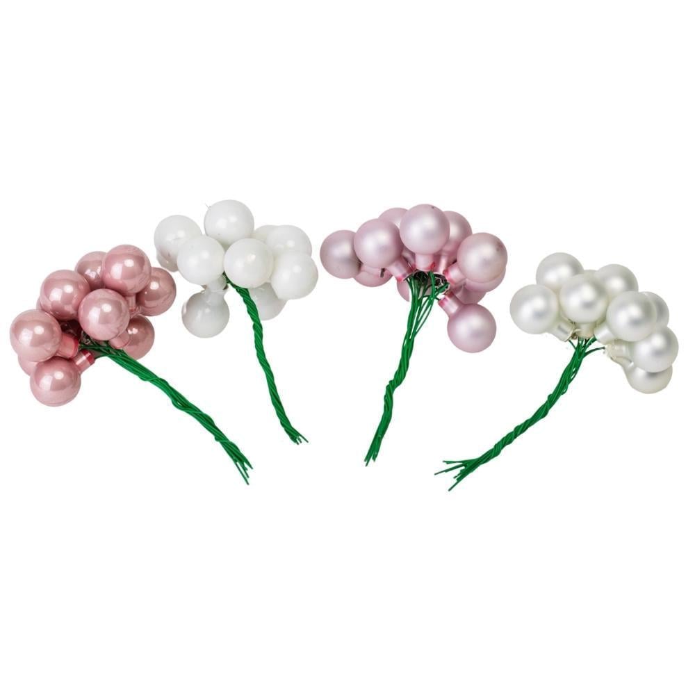 Набір ялинкових кульок Зимові ягідки 2 см х 144 шт. Біло-рожевий (6024-021) - фото 2 Набір ялинкових кульок Зимові ягідки 2 см х 144 шт. Біло-рожевий (6024-021) - фото 2