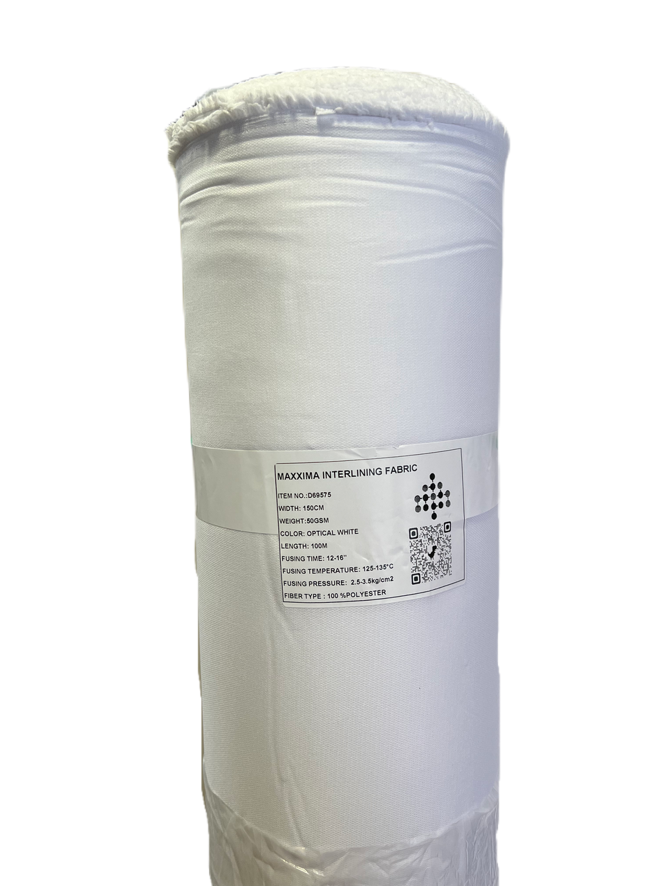 Дублерин клейовий-стрейчевий Maxima D69575 поліестер 100% 150 см Білий (2111186654) - фото 2 Дублерин клейовий-стрейчевий Maxima D69575 поліестер 100% 150 см Білий (2111186654) - фото 2