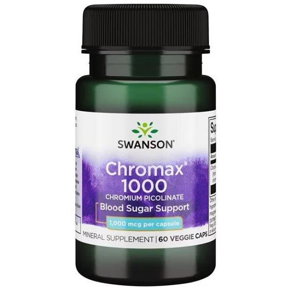 Мікроелемент хром Swanson Weight-Control Formulas Chromax (Chromium Picolinate) 1000 mcg 60 Veg Caps