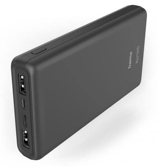 Портативний зарядний пристрій Hama ALU15HD 15000 mAh Anthracit (00201655)