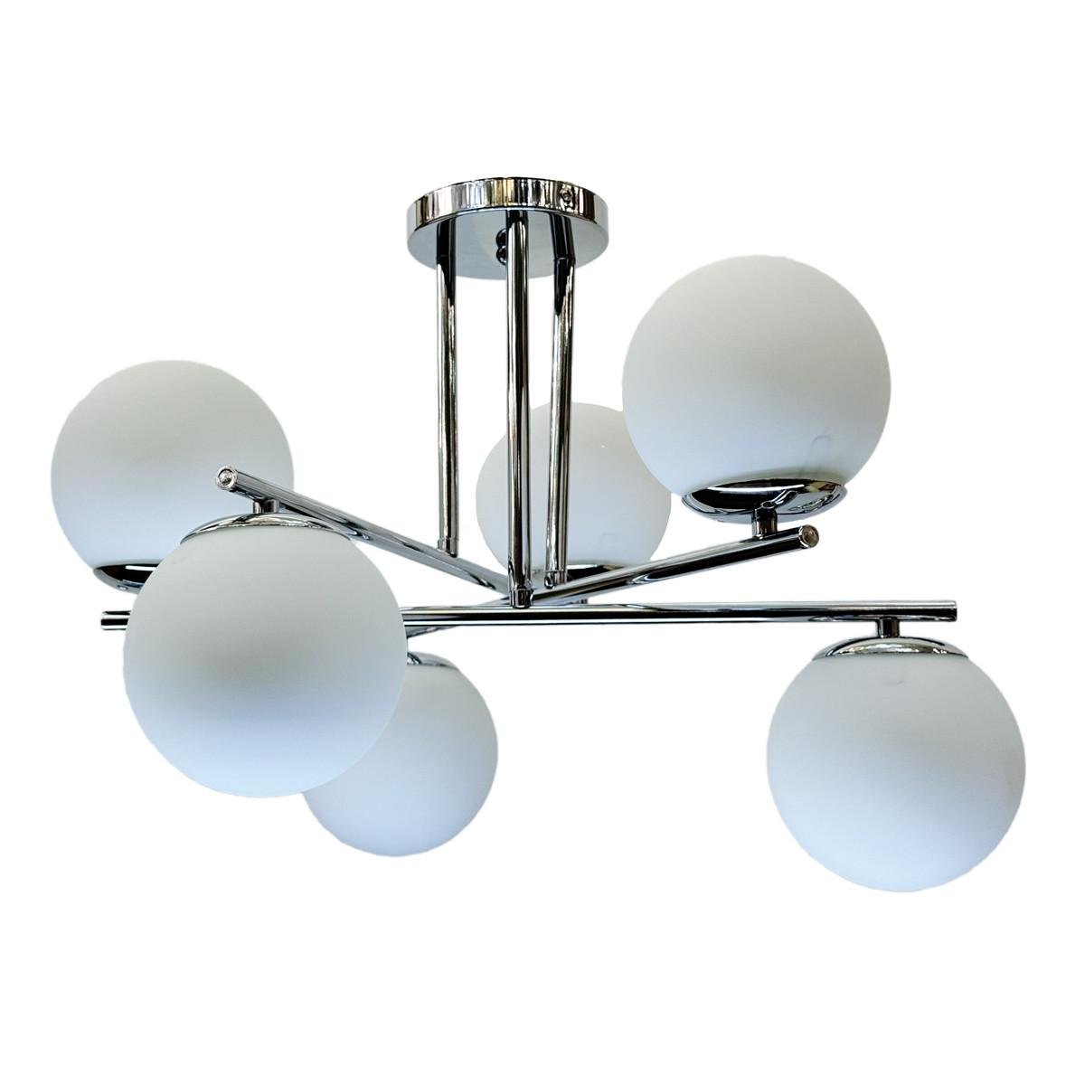 Люстра срібляста NUMINA 5-96493/6 CR на 6 плафонів (31424650)