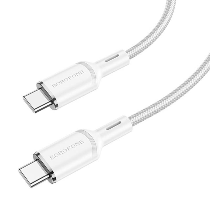 Дата кабель Borofone BX90 Cyber ​​Type-C to Type-C 1 м White (00000064397_2)