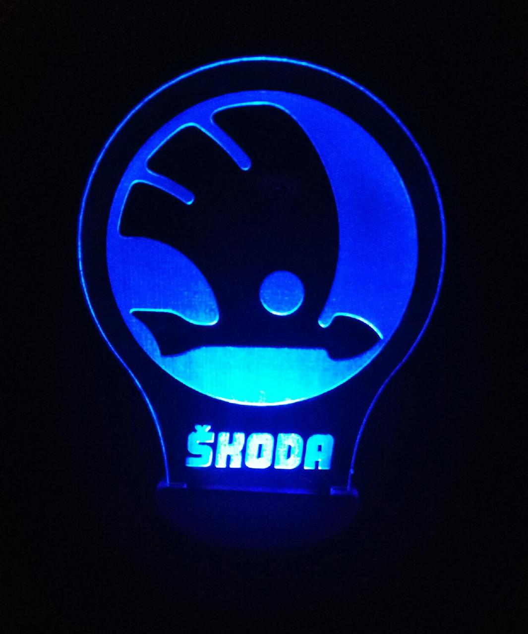 3D-ночник Skoda несколько подсветок/на батарейках/220V (1098965866) 3D-ночник Skoda несколько подсветок/на батарейках/220V (1098965866)