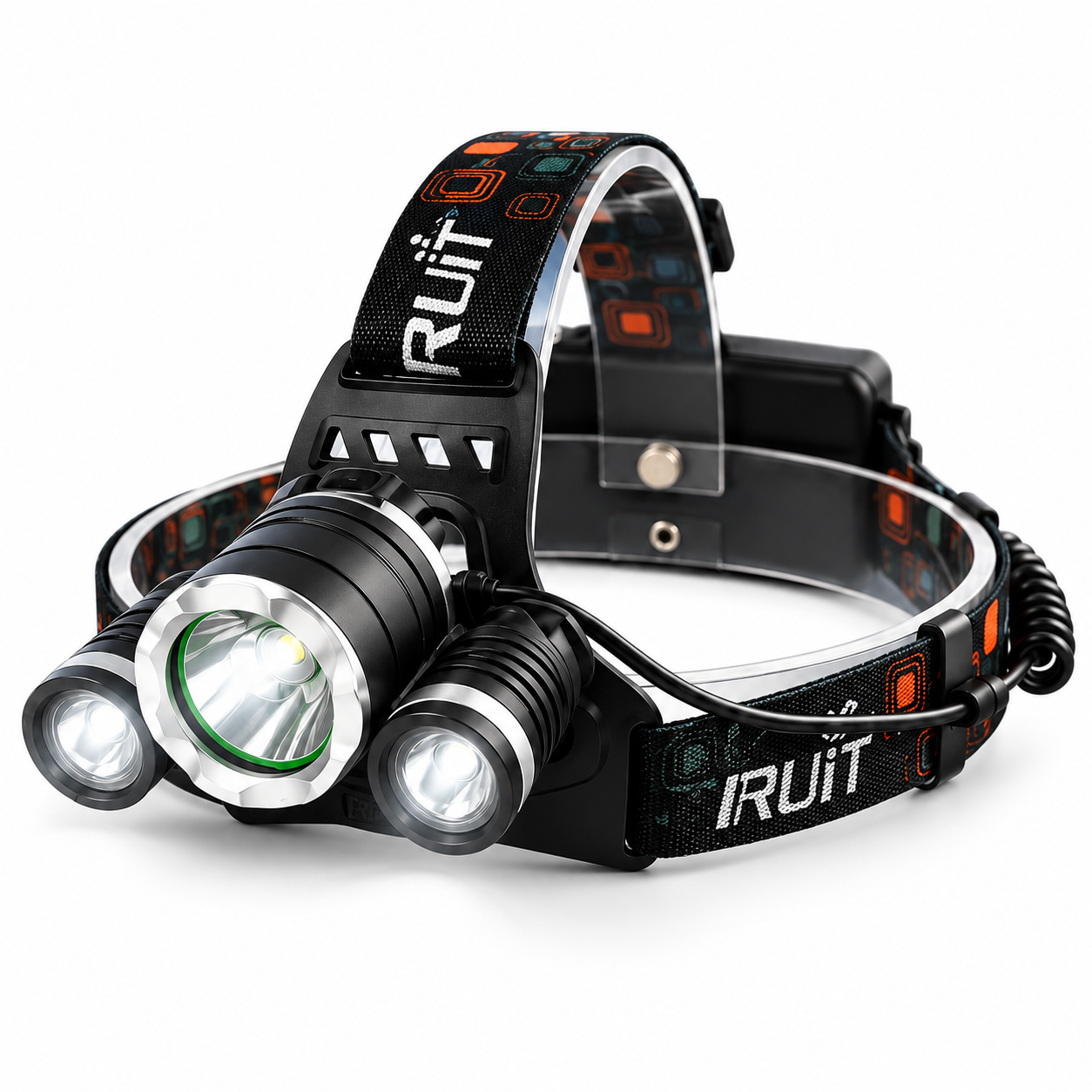 Налобный фонарь Bailong Boruit RJ-3000 12V Черный (1693)