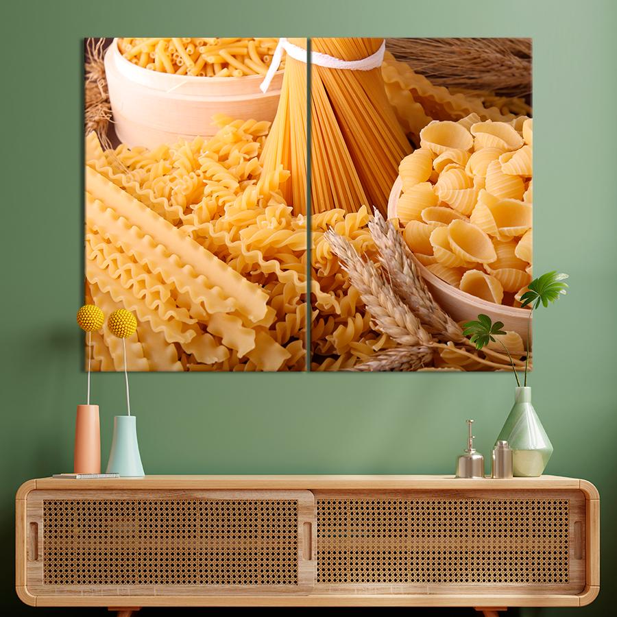 Настенний декор Разнообразная итальянская паста 71x51 см (A476-2)