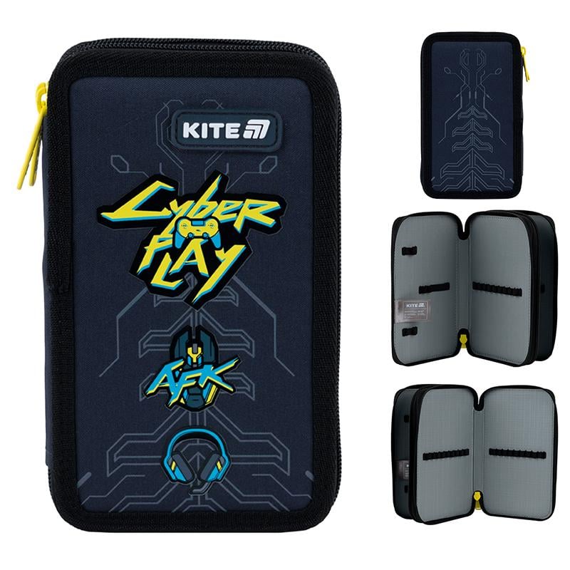 Школьный рюкзак KITE SET K25-556M-2 Cyber с пеналом и сумкой для обуви (995185) - фото 12
