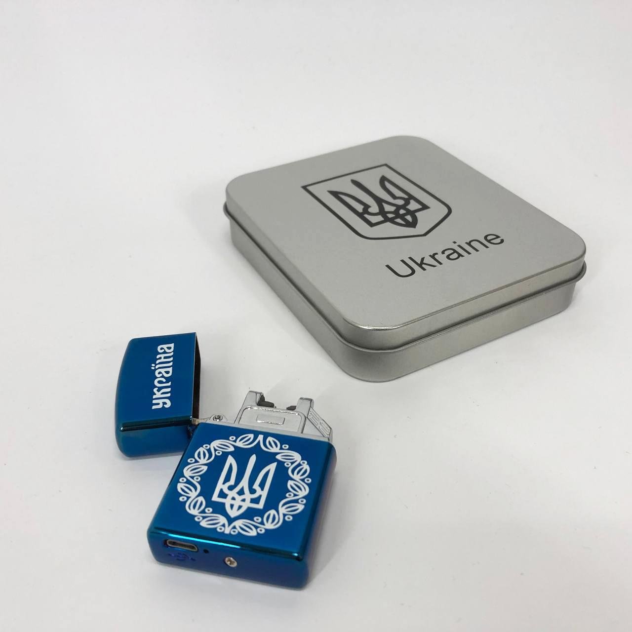 Зажигалка дуговая электроимпульсная зажигалка USB металлическая коробка Синий (HL-447) - фото 16 Зажигалка дуговая электроимпульсная зажигалка USB металлическая коробка Синий (HL-447) - фото 16