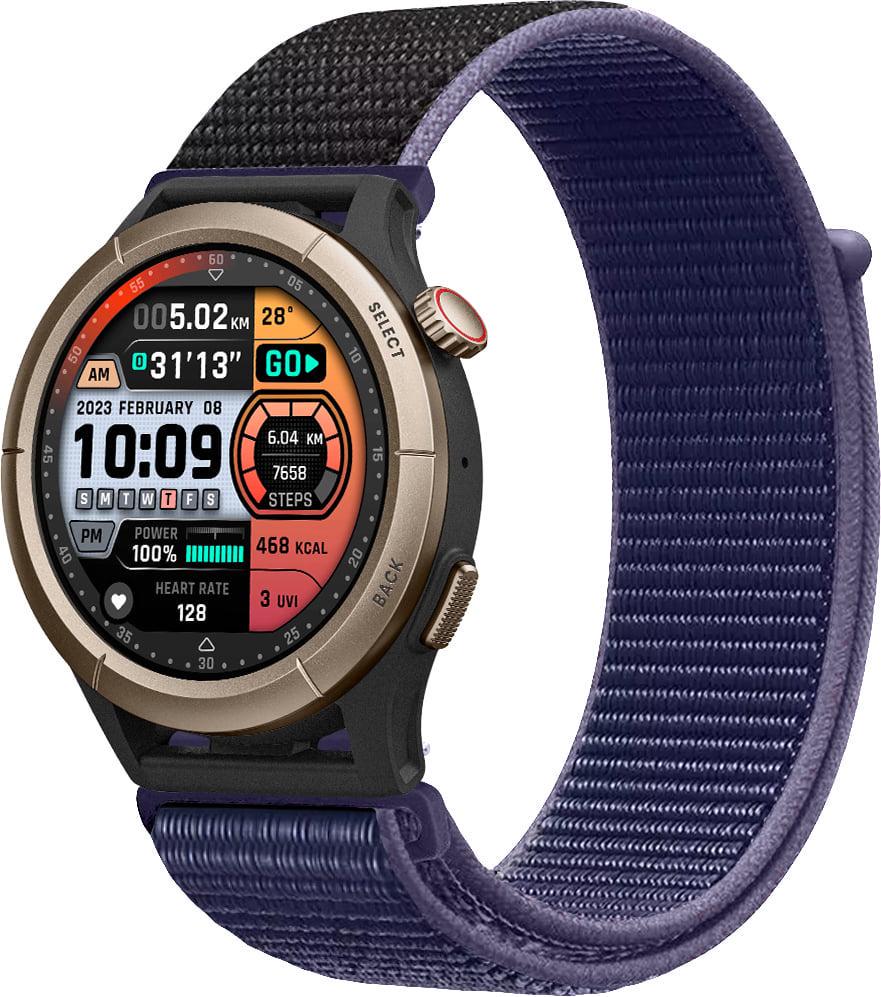 Ремешок нейлоновый Sport Loop для Amazfit Cheetah Round/Cheetah Pro Midnight Blue (38459-4D) Ремешок нейлоновый Sport Loop для Amazfit Cheetah Round/Cheetah Pro Midnight Blue (38459-4D)