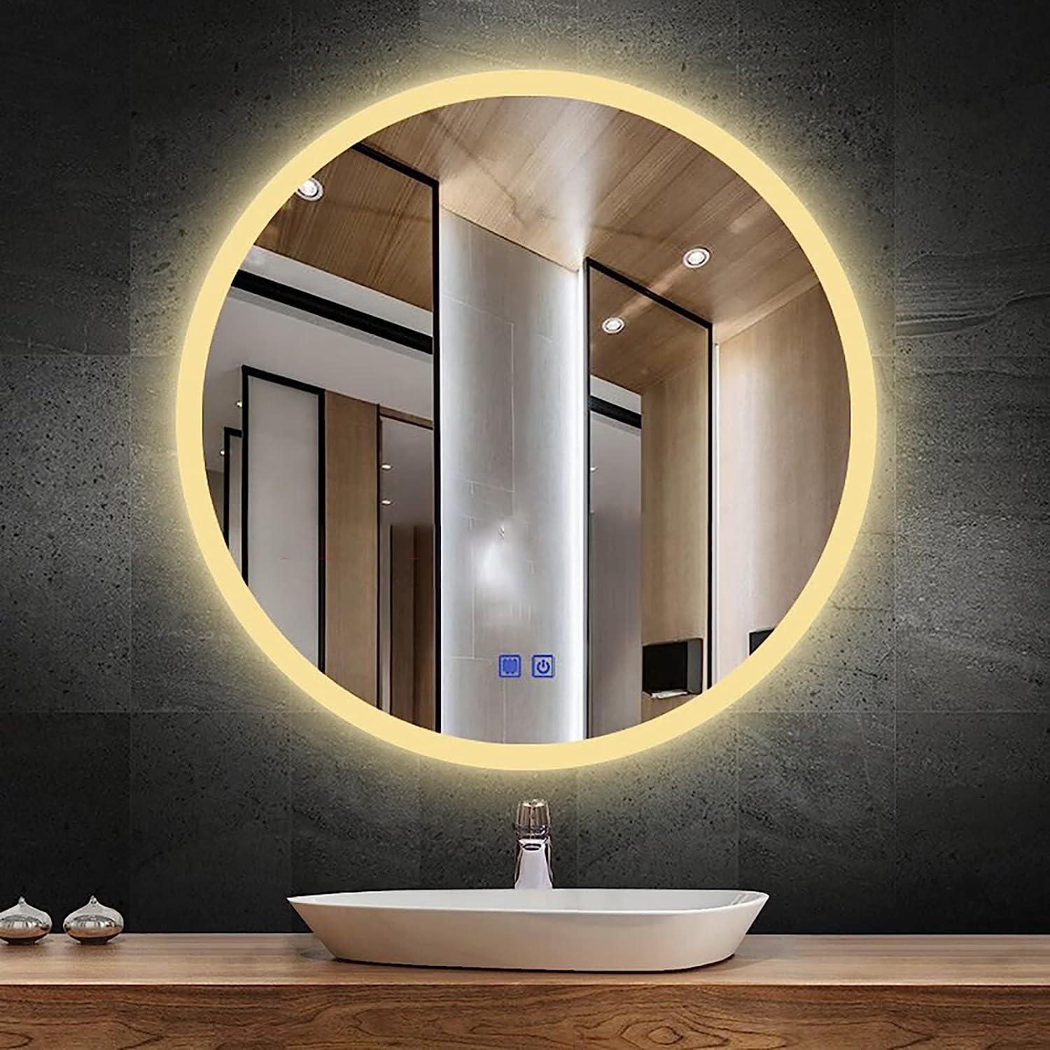 Зеркало Dim Dzerkal PITIA с LED-подсветкой/сенсорным управлением/подогревом 100х100 см (13668)