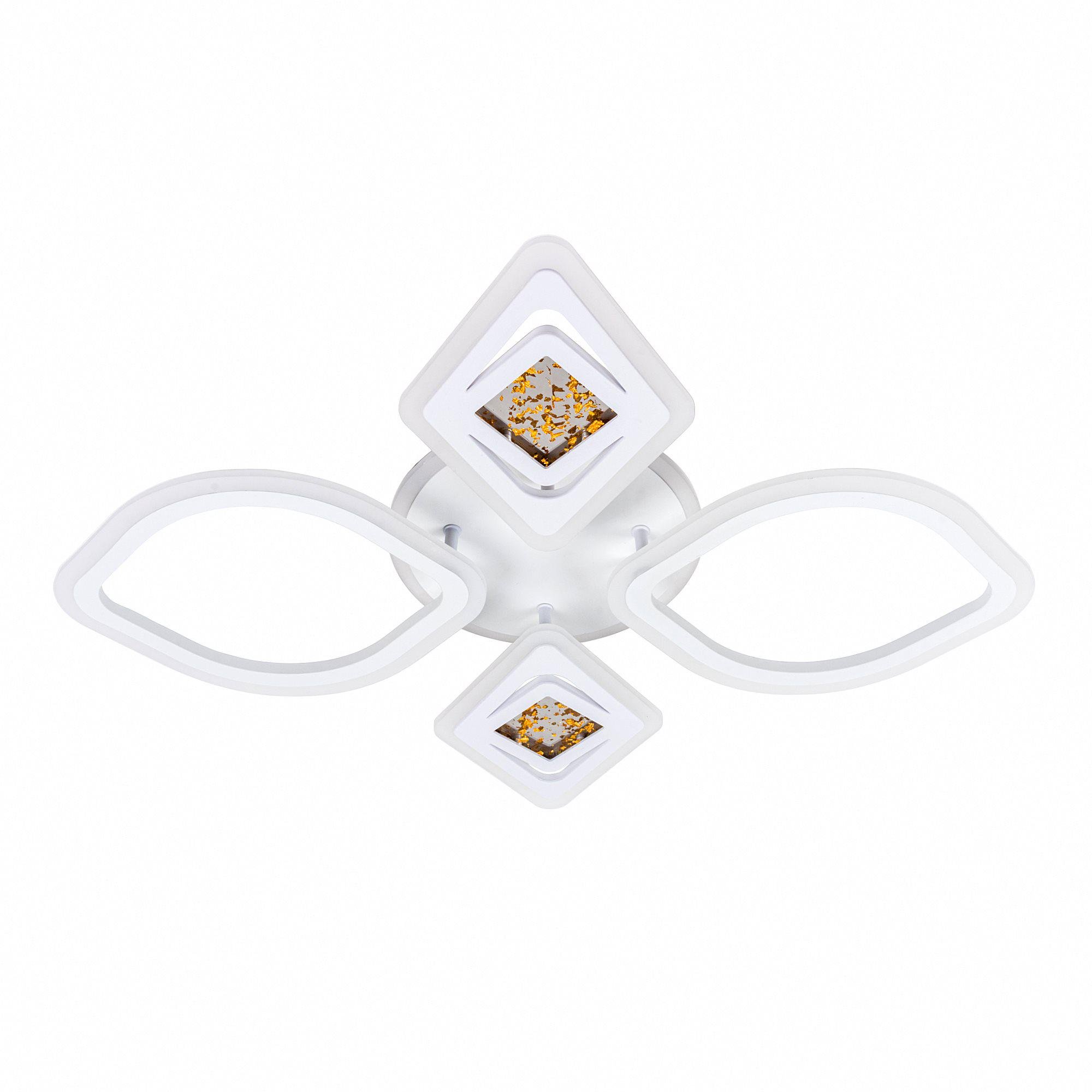 Люстра світлодіодна акрилова Valeso V 2134-2+2C-TL WH з пультом