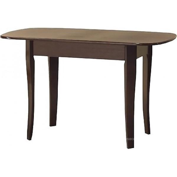 Обідній стіл Мікс Меблі розкладний Даллас МДФ 93х67+56 см Горіх темний